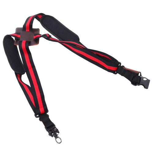 1Afrikaanse Drumriem Rood Polyester Verstelbaar Voor Slaginstrument