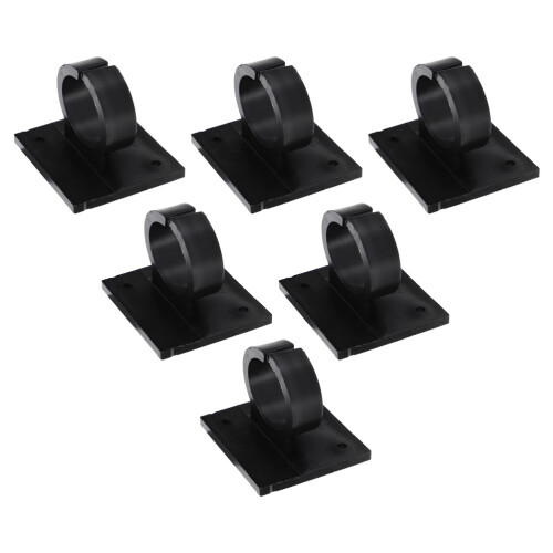 6St Compacte Microfoon Klemmen Met Plakmontage Voor Microfoonhouders