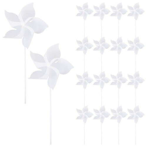 24St DIY Windmolens Van Plastic En Leuk Knutselmateriaal