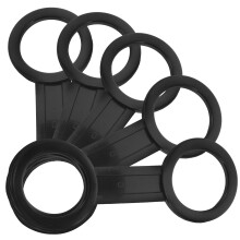 5St Snorkel Houder Silicone Duikmasker Lock Zwart Duurzaam