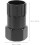 Bicycle Freewheel Remover Tool Carbon Steel Extended Sleeve 8