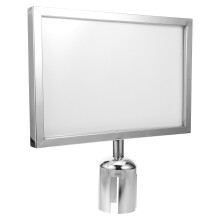 Dubbele Stanchion Sign Holder Robuuste Poster Display