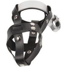 1Bike Cup Holder Zwart Met Duurzaam Legering En Leer Voor Buiten
