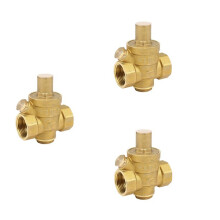 3X Dn20 3/4 Inch Adjustable Water Pressure Reducing Regulator Valve 1.6Mpa Water Pressure Reducing Valve