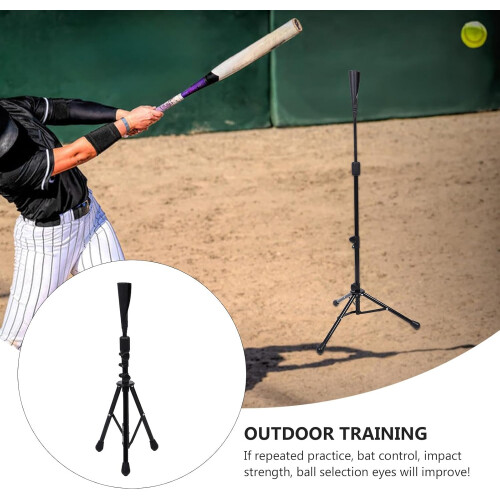 Adjustable Height Softball Batting Tee Tripod Stand for Baseball Training Stable Portable Practice Equipment 2