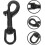 Black 70Mm Stainless Steel Single Head Bolt Snap Hook Swivel Clip Trigger Hook 1