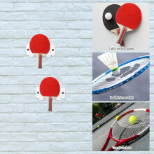 2 Acryl-Wandhalterungen für Tischtennisschläger – Aufbewahrungsständer für Tischtennisschläger
