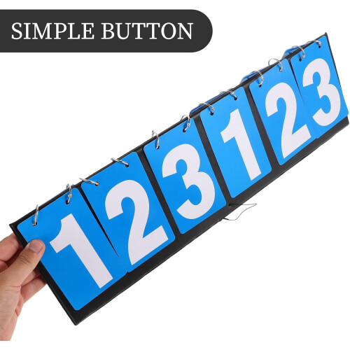 Multifunctional Portable Table Tennis Flip Scoreboard with Six-Digit Display 2