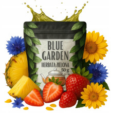 Grøn te BLUE GARDEN 50 g med tropiske frugter og en note af blomster