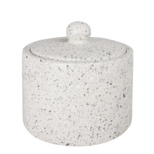 Q-BATH PREMIUM DECOR 1552 kosmetikbeholder, lys terrazzo