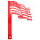 Decoratieve Rood Metalen Voor Brievenbus 7
