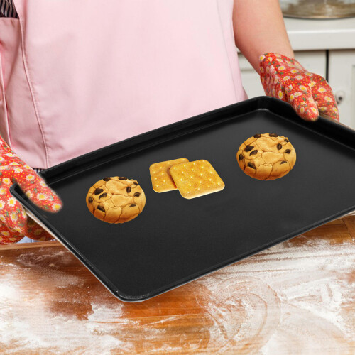 1Aluminium Baking Pan Zwart Multifunctioneel Keukenpaneel 2