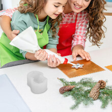 Stampo per biscotti fai da te, stampo per torte e biscotti, stampo 3D a forma di mousse, materiale in silicone, molteplici usi