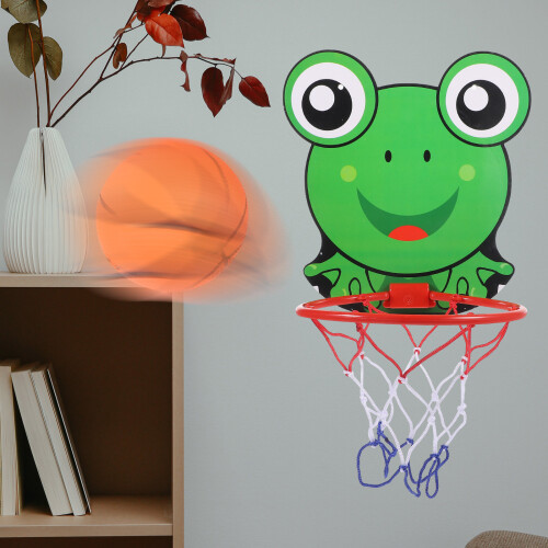 1Set Cartoon Basketbal Hoepel Papier Plastic Kinderspeel 2