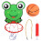 1Set Cartoon Basketbal Hoepel Papier Plastic Kinderspeel 7