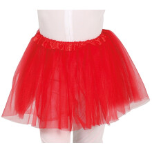 Rød tyl tutu nederdel til gallafest 30 cm
