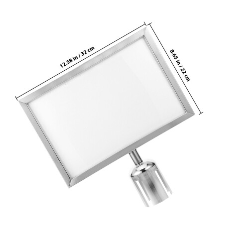 Dubbele Stanchion Sign Holder Robuuste Poster Display 1