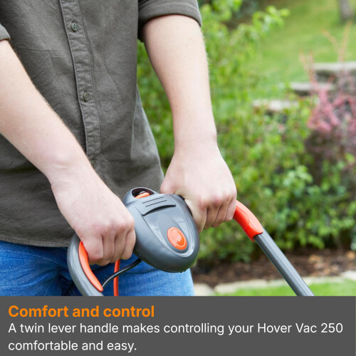 Flymo Flymo Hover Vac 270 Electric Hover Lawn Mower, 1400 W, 27 cm Cutting Width, 15 L 2