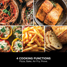 Ninja Artisan Electric Outdoor Pizza Oven & Air Fryer, 4 Functions: Pizza, Air F