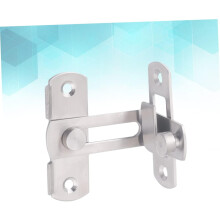 Slide Latch Door Lock Bolt with Anti-Rust Finish Stainless Steel Easy to Install Right Angle Lock
