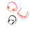 1Set Plastic Mini Headset En Brillen Voor Verkleedspel 2