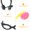 1Set Plastic Mini Headset En Brillen Voor Verkleedspel 4