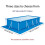 Pool Ground Cloth, Rectangular Pool Ground Mat for Frame Pool, Foldable Swimming 2
