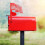 Decoratieve Rood Metalen Voor Brievenbus 3