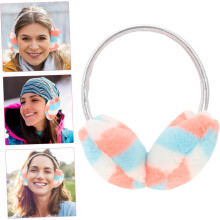 Love Heart Earmuffs Plush Winter Ear Warmers Reusable Girl Ear Cover Soft Supple for Cold Weather Outdoors