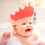 1Kinder Badmuts Rood, Verstelbare Haarwas Hoed Met Kroondesign 3