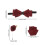 1Set Donkerrode Doek Strik Met Broche En Accessoires 2