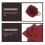 1Set Donkerrode Doek Strik Met Broche En Accessoires 5