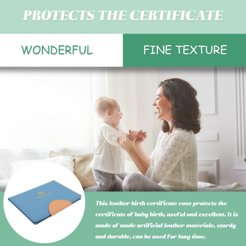 1Protective Birth Certificate Sleeve Kunstleer Hoes Beschermend 2