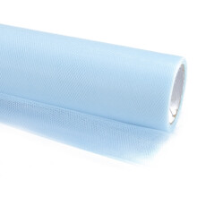 Ensfarvet tyl, blå, 15 cm x 9 m, 1 stk.