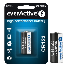 everActive CR123 3V Lithium Foto Batteri 1 stk. 1500mAh