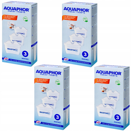 Aquaphor Aquaphor Maxfor+ filterpatron 12 stk.