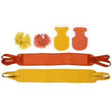 6St Exfoliërende Badgloves En Rugscrubber Met Kleurrijke Accessoires