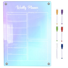 1Set Acryl Magnetisch Weekplanner Droge Uitwisbare Bord Voor Keuken