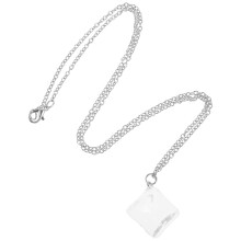 1Zilveren Halsketting Tienermeisjes Met Modieuze Hanger