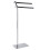 Q-BATH PREMIUM DECOR 1561 håndklædeholder sølv sort læder 1