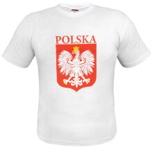 Polsk landsholdsfan-T-shirt Eagle Match L