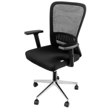 Furvero Norma BM/A1D/L1D sort N drejelig kontorstol