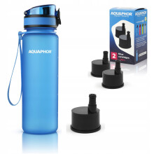 Aquaphor City filterflaske 500 ml + 3 filtre, blå