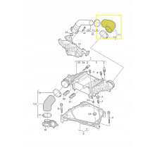 TURBO SLANGE MAN TGE VW CRAFTER MULTIVAN TRANSPORTER 04L145822 65094110006