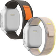 2x Rem til Apple Watch 1/2/3/4/5/6/7/8/9/SE 38/40/41mm Grå Creme Nylon