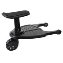 (Black)Pushchair Buggy Board Baby Stroller Auxiliary Pedal Seats Versatile Durable