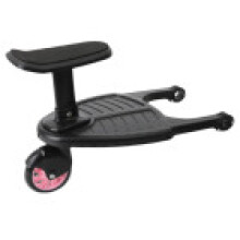 (Pink)Pushchair Buggy Board Baby Stroller Auxiliary Pedal Seats Versatile Durable
