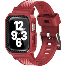 Urrem til Apple Watch 1/2/3/4/5/6/7/8/9/SE 38/40/41mm rød