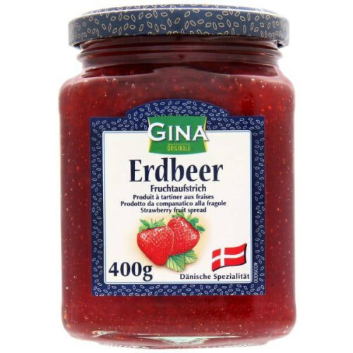 Gina Jordbærmarmelade 400 g