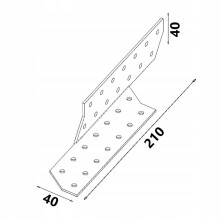 Spærstik ŁK4 40x210x2,0 højre (1)